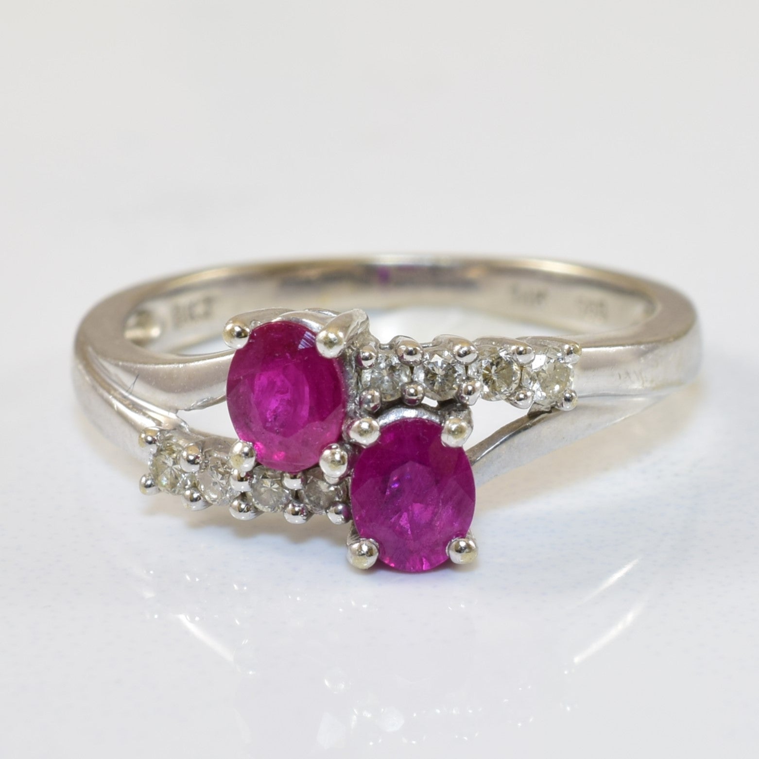 Toi et Moi Ruby & Diamond Ring | 0.50ctw, 0.12ctw | SZ 6 |