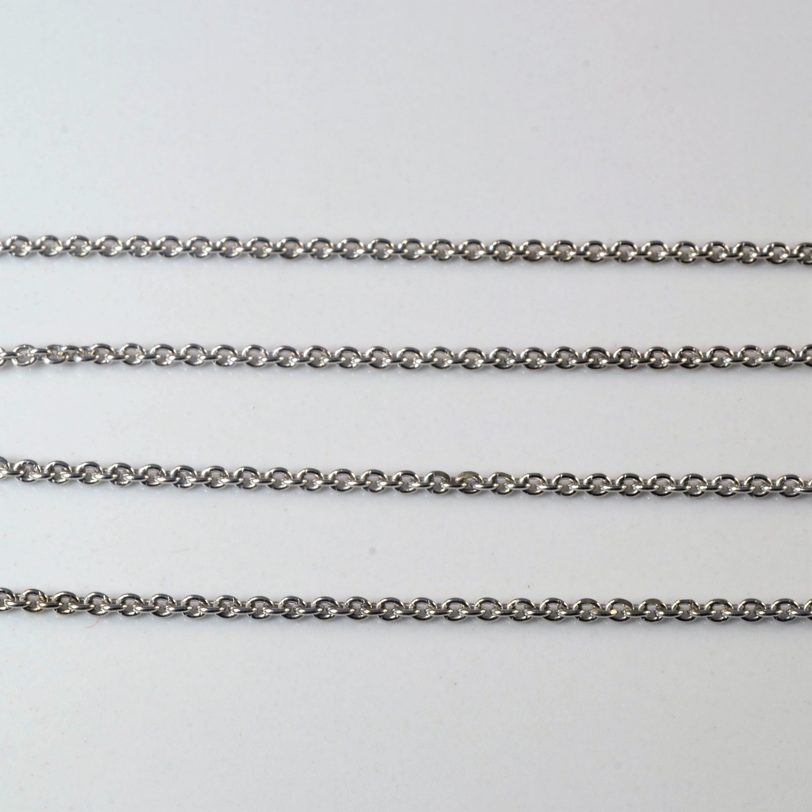 Two Tone Flower Necklace | 17" |