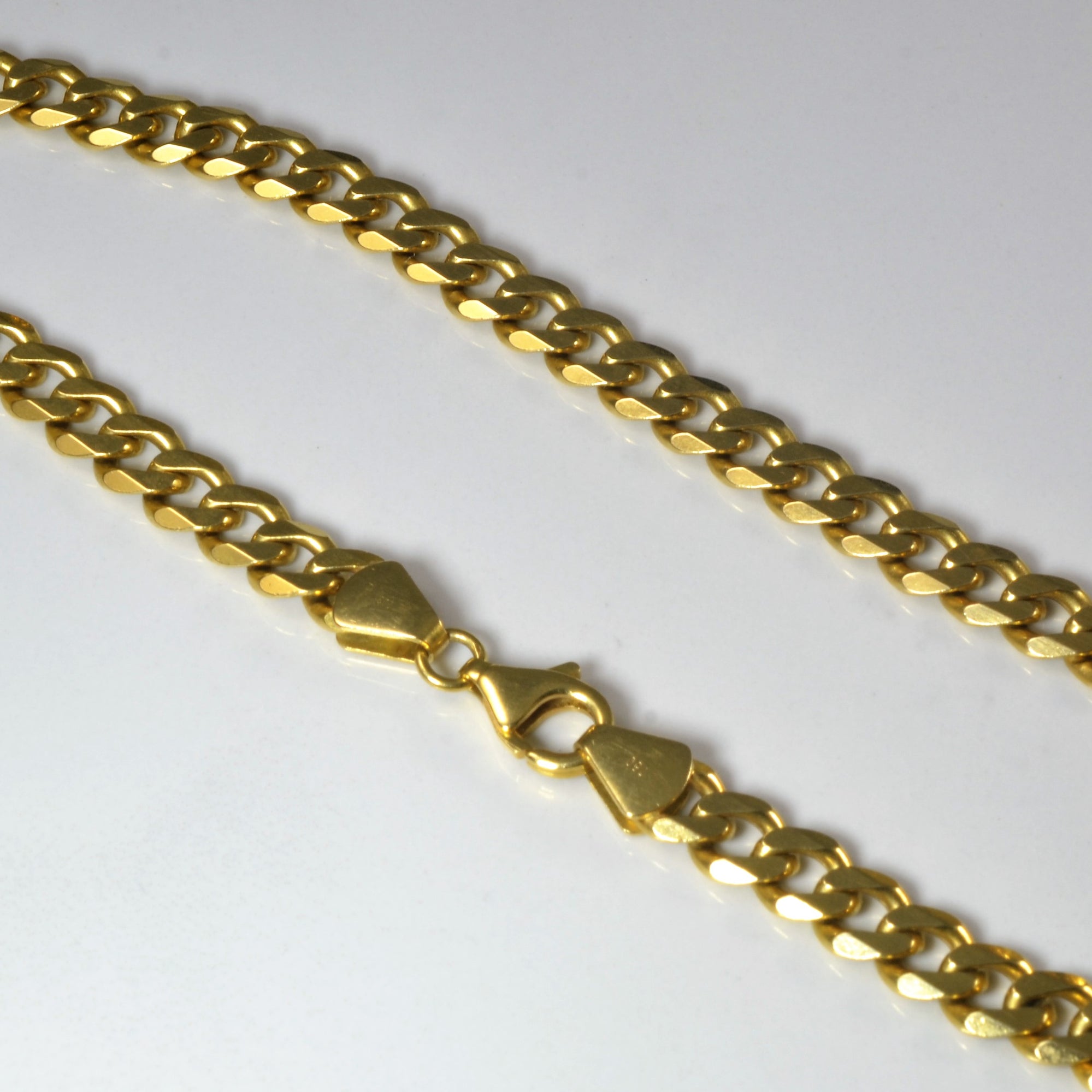 18k Yellow Gold Curb Chain | 24
