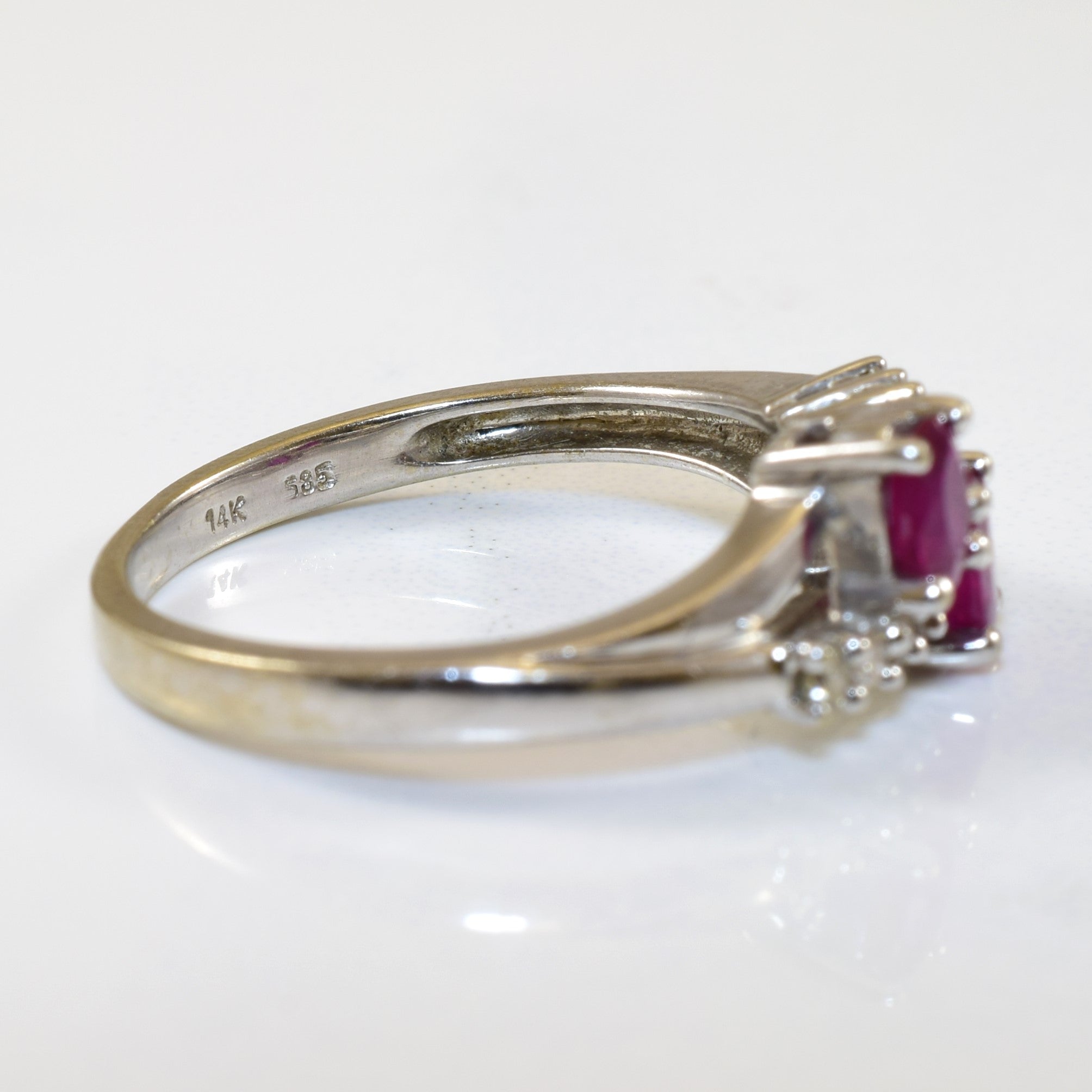 Toi et Moi Ruby & Diamond Ring | 0.50ctw, 0.12ctw | SZ 6 |