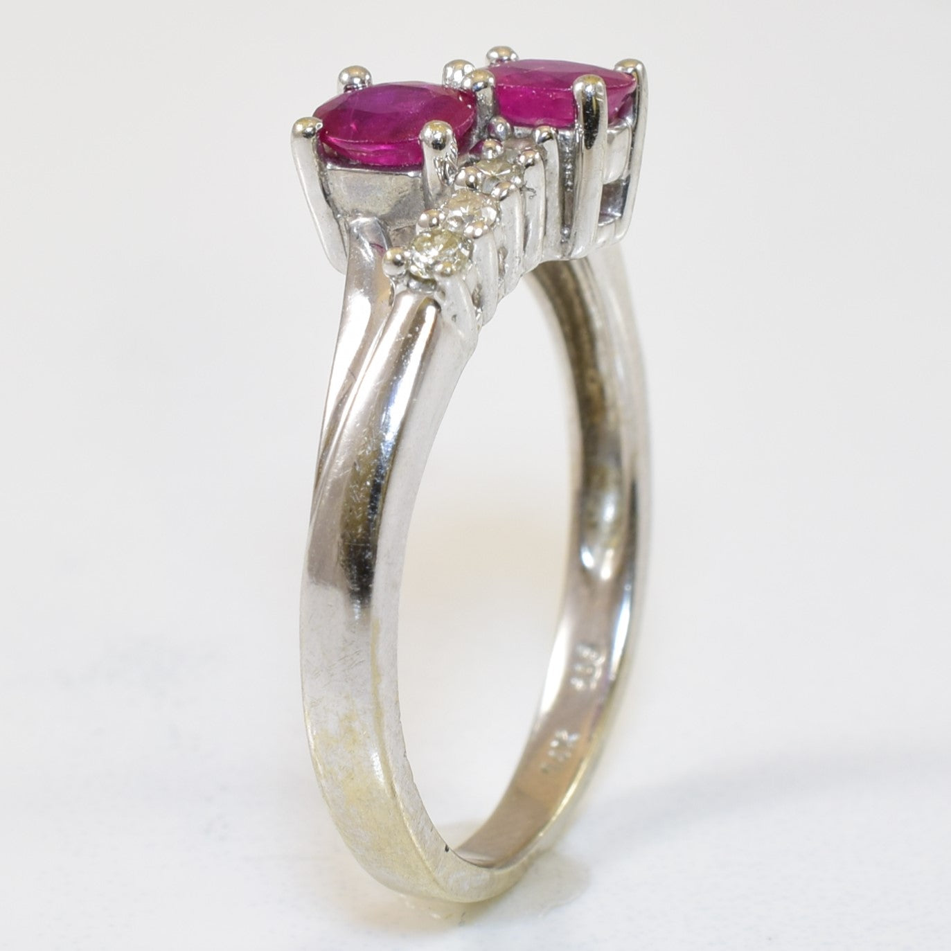 Toi et Moi Ruby & Diamond Ring | 0.50ctw, 0.12ctw | SZ 6 |