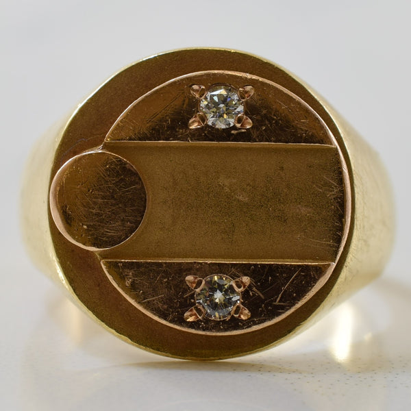 'Birks' Diamond Signet Ring | 0.06ctw | SZ 5.25 |