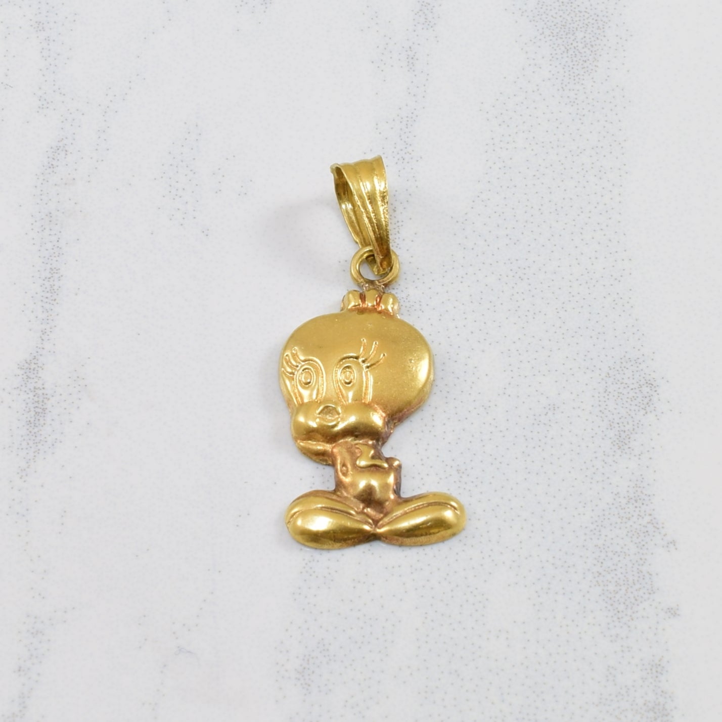 18k Yellow Gold Tweety Bird Pendant |