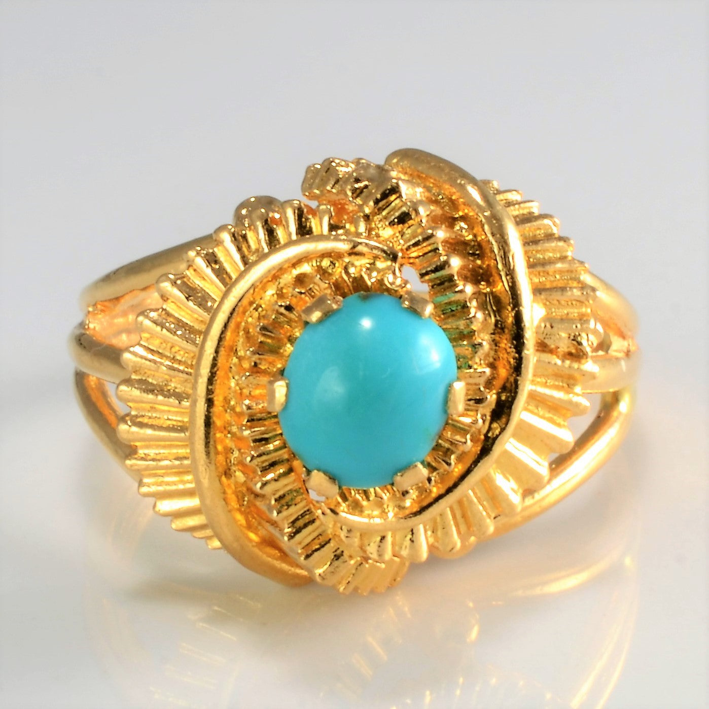 Bypass Persian Style Turquoise Ladies Ring | SZ 7.25 |