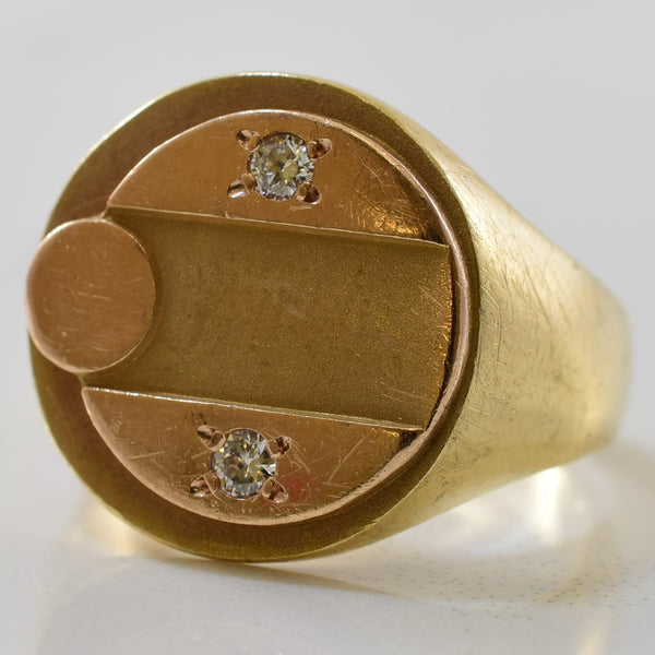 'Birks' Diamond Signet Ring | 0.06ctw | SZ 5.25 |