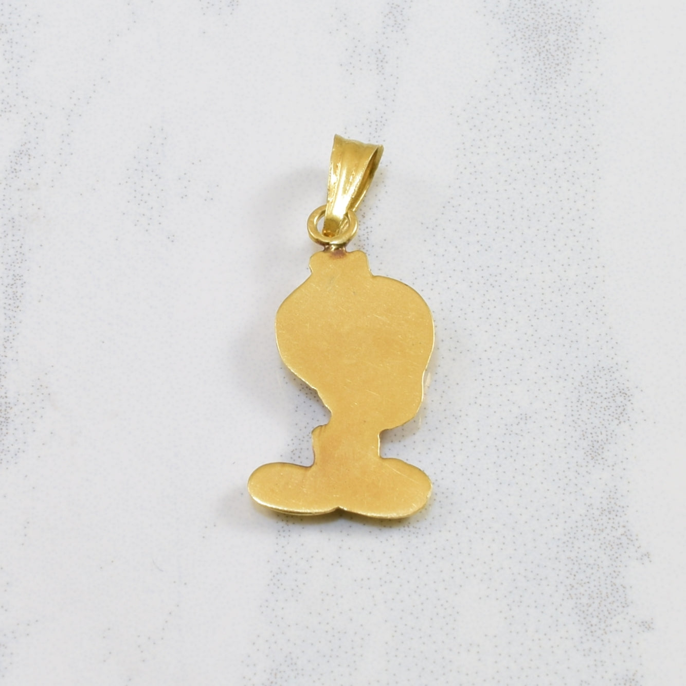 18k Yellow Gold Tweety Bird Pendant |