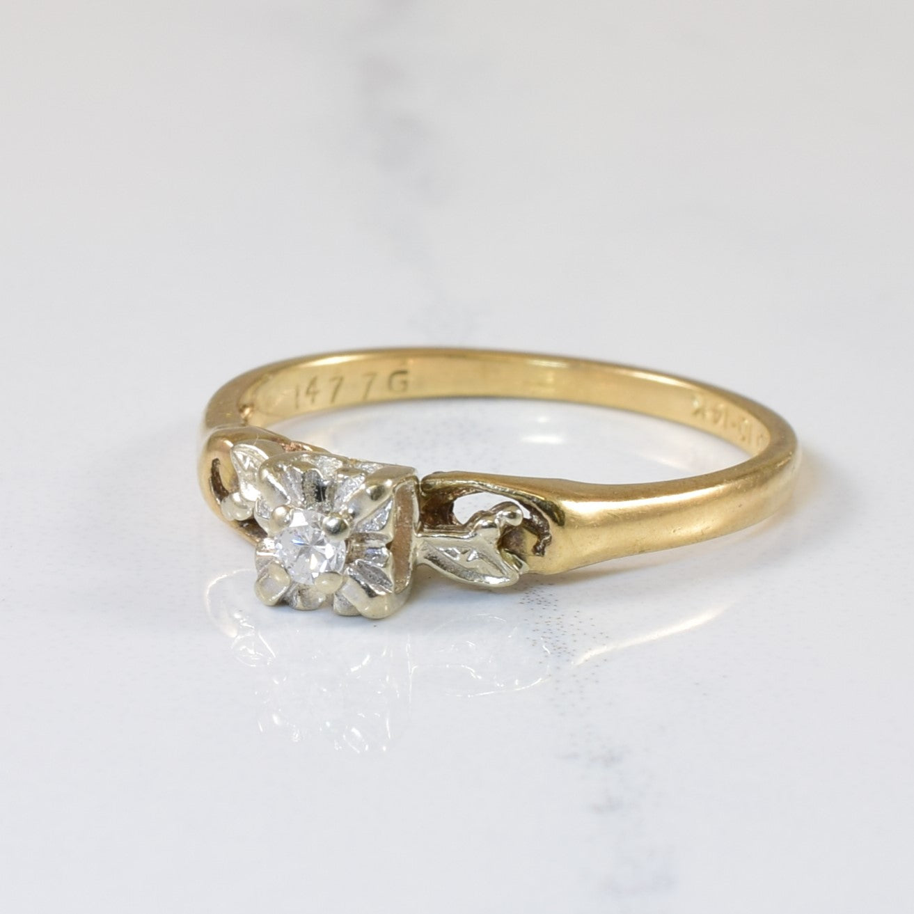 Solitaire Diamond Ring | 0.04ct | SZ 5.75 |