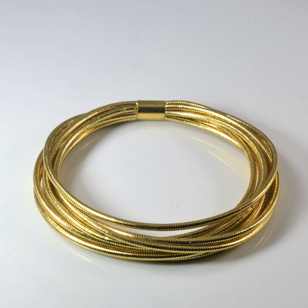 Multi Wire Gold Bracelet | 7.5