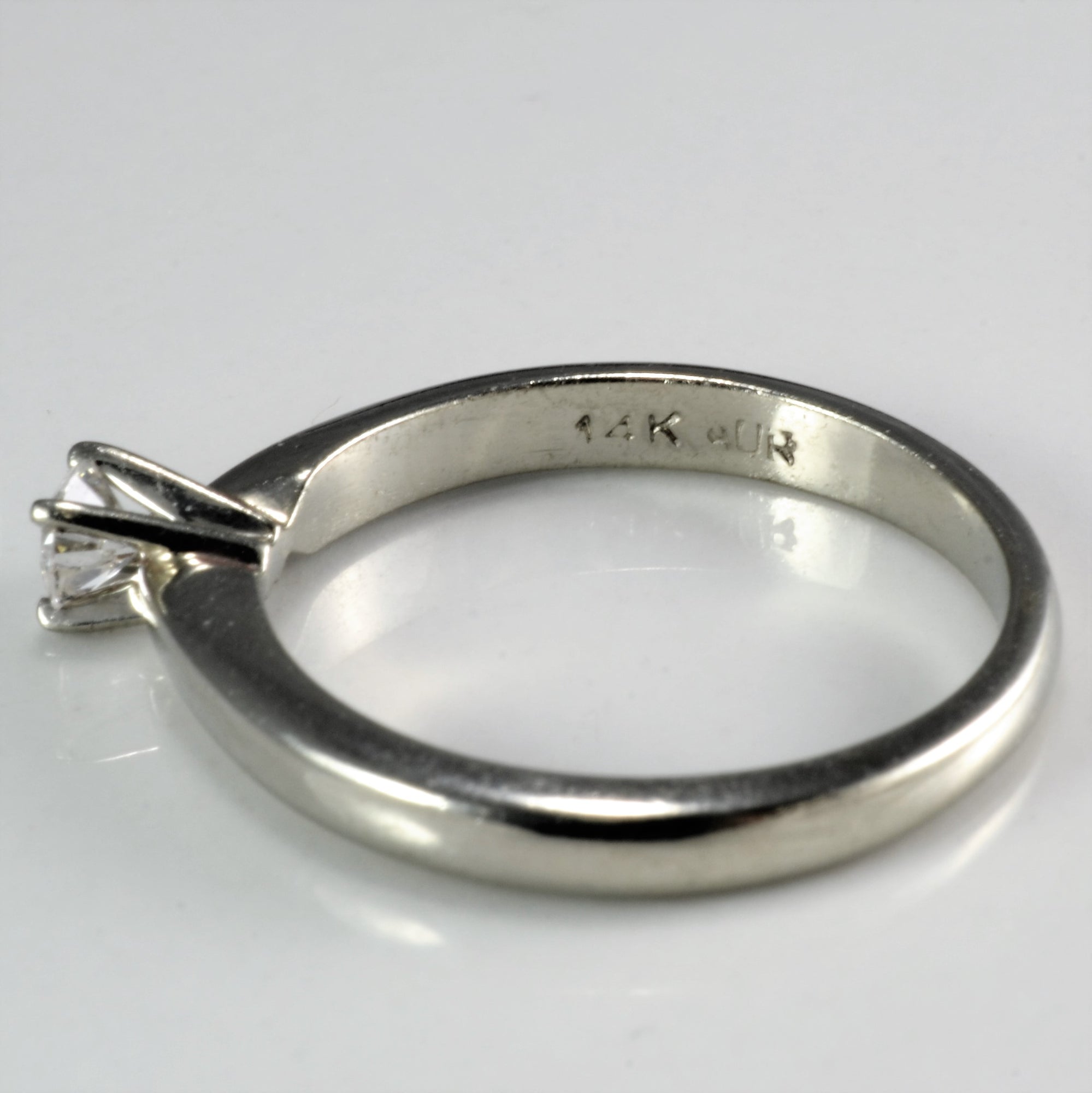 Petite Solitaire Diamond Ring | 0.14 ct, SZ 5 |