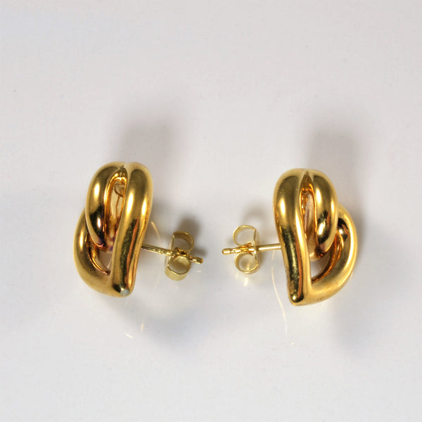 Birks' Interlocking Gold Earrings |
