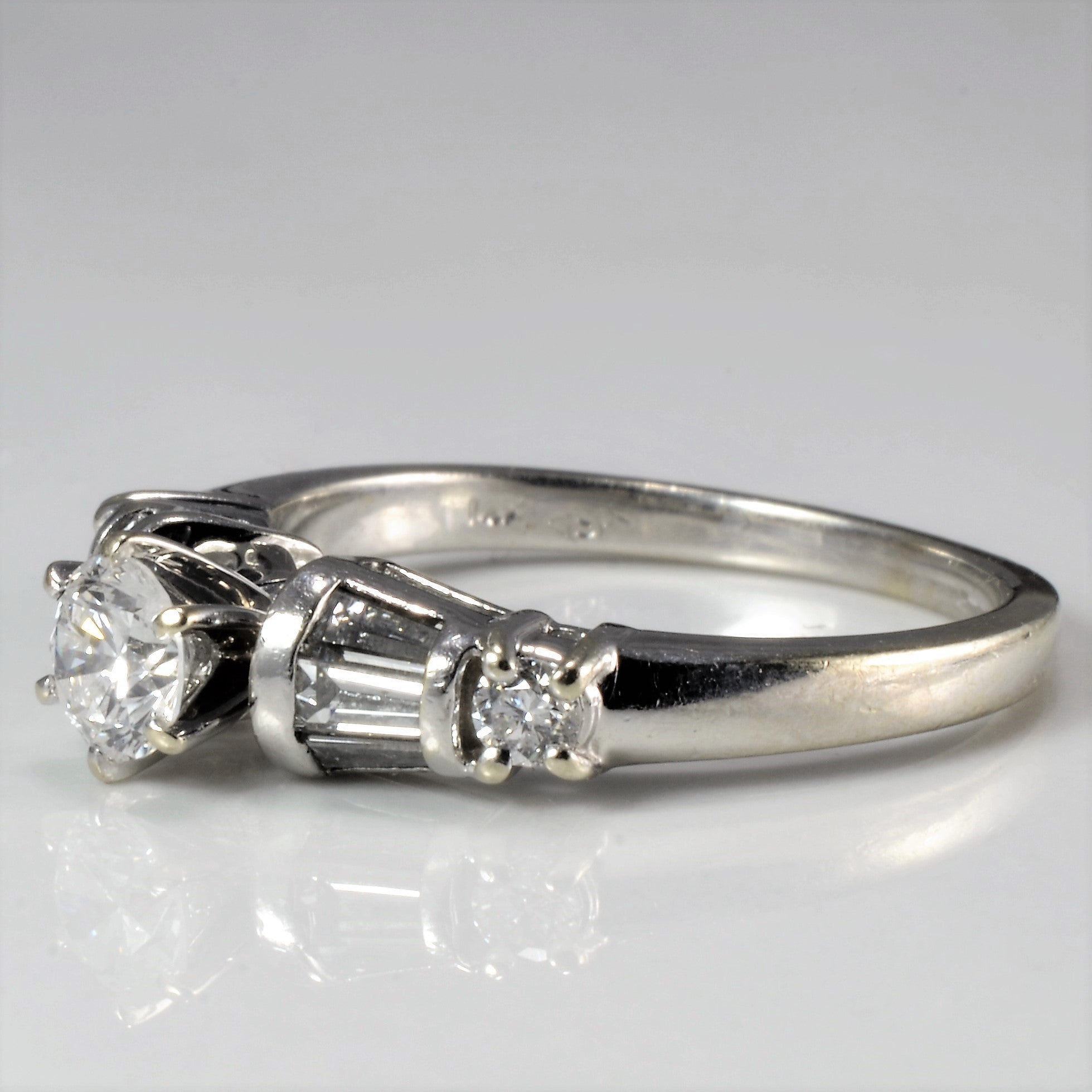 Tapered Diamond Engagement Ring | 0.50 ctw, SZ 5.5 |