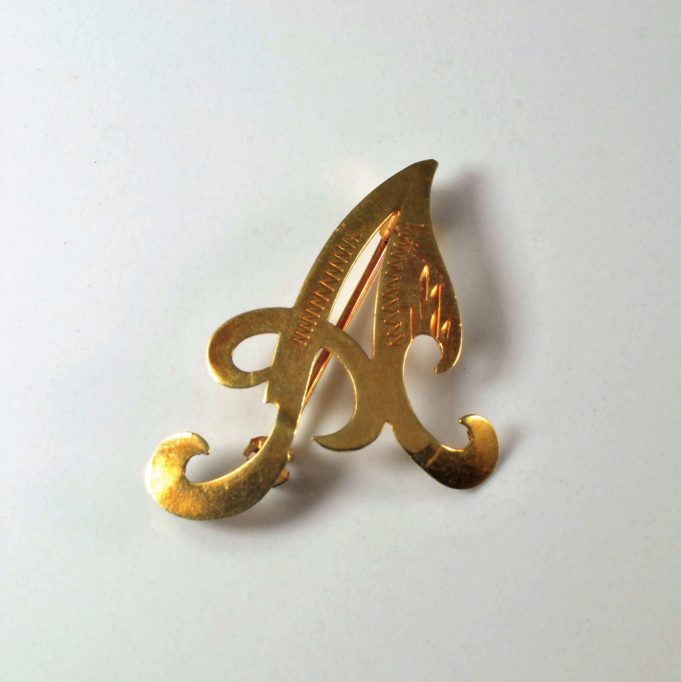 Initial 'A' Brooch |