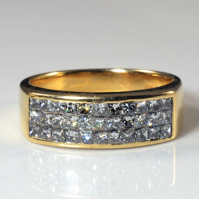 Invisible Set Princess Diamond Ring | 1.00ctw | SZ 6.5 |