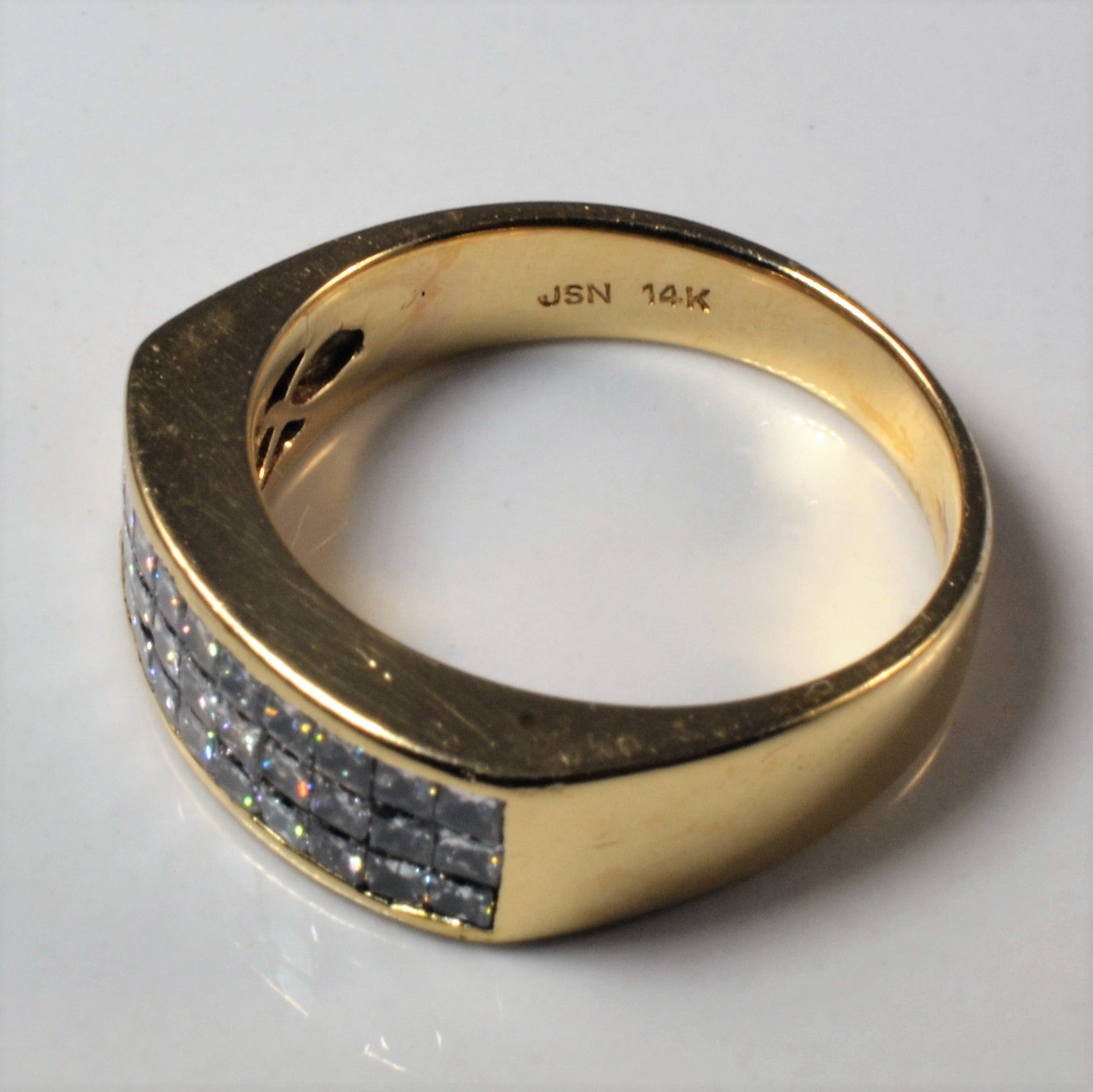 Invisible Set Princess Diamond Ring | 1.00ctw | SZ 6.5 |