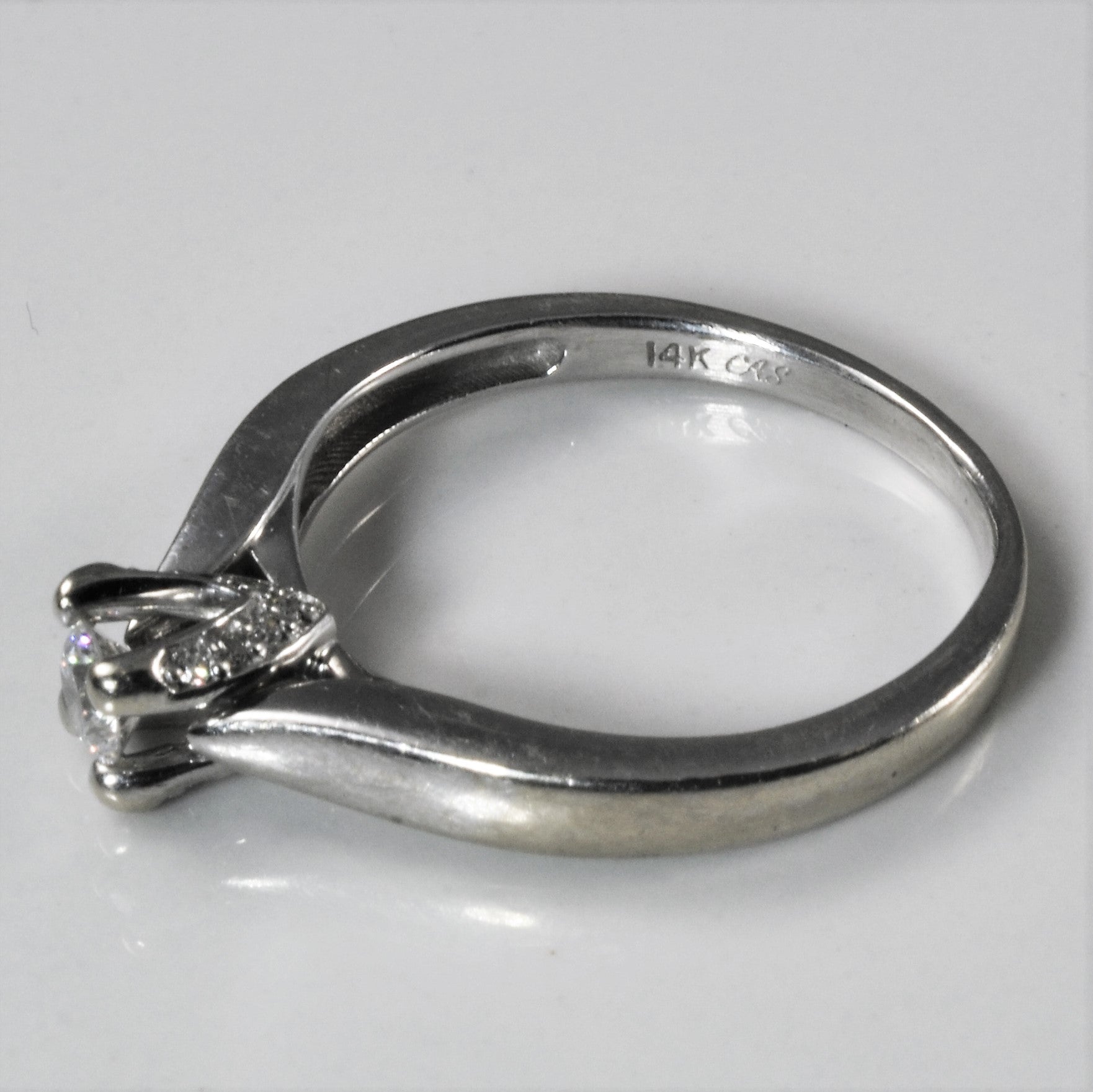 Solitaire Diamond Engagement Ring | 0.28ctw | SZ 8.75 |