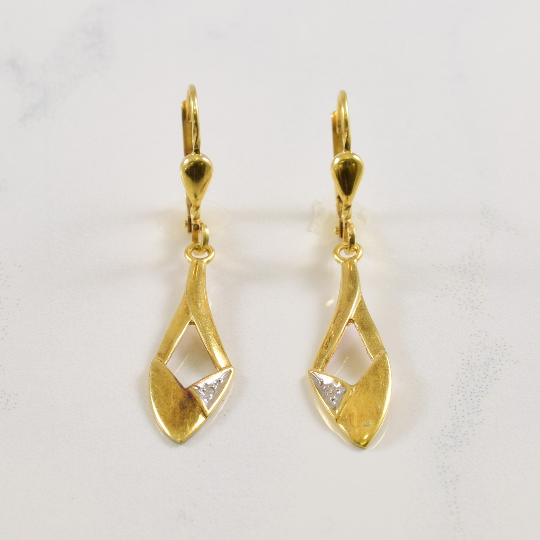 Diamond Drop Earrings | 0.01ctw |