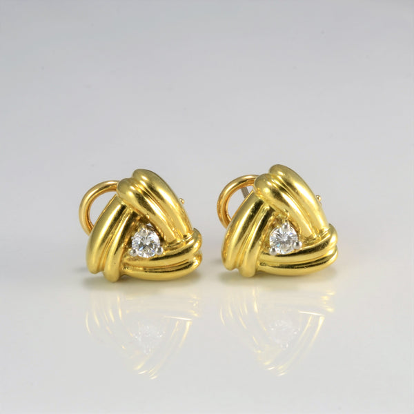 Birks' Triangle Knot Diamond Earrings | 0.18 ctw |