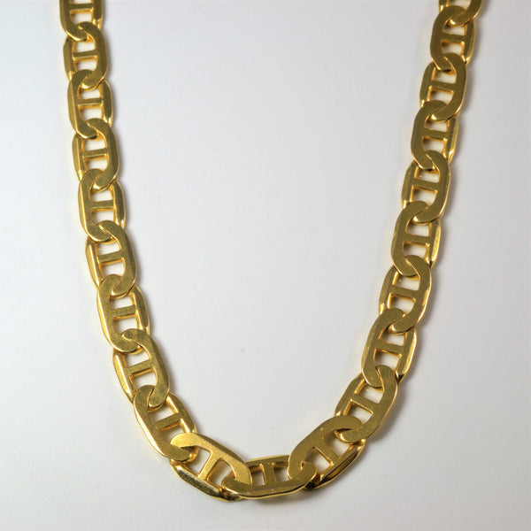 14k Yellow Gold Anchor Chain | 22