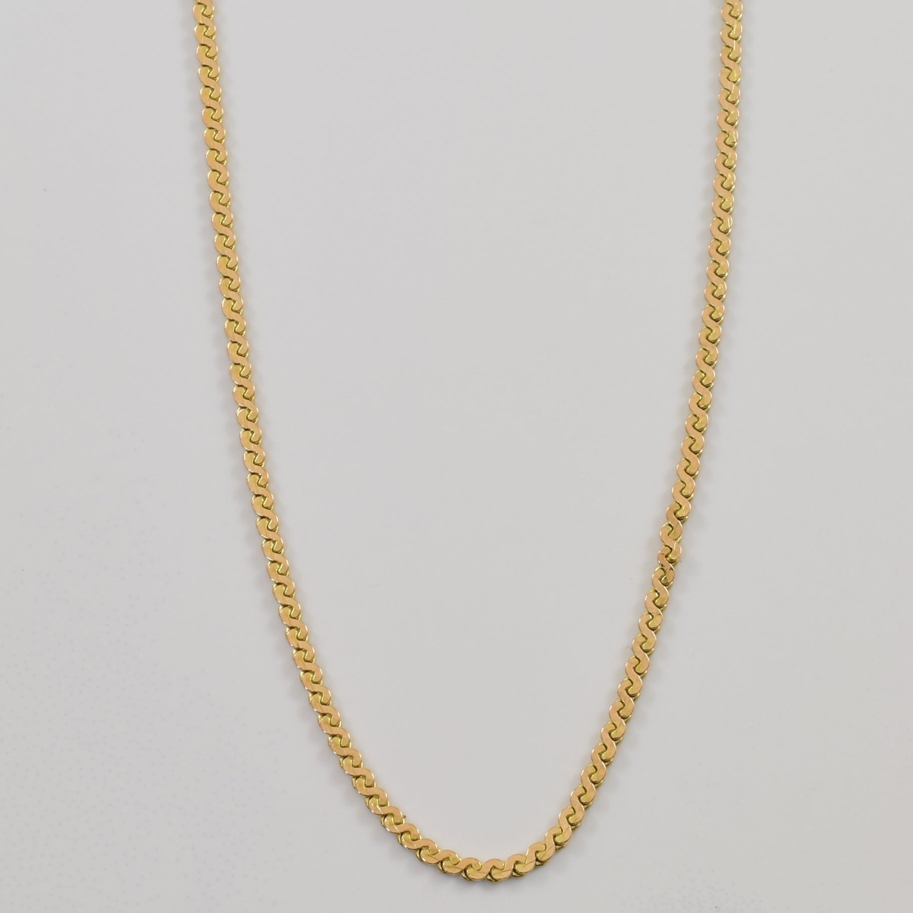 10k Yellow Gold Serpentine Chain | 15.5" |