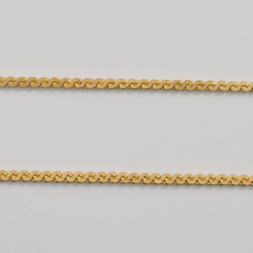 10k Yellow Gold Serpentine Chain | 15.5" |