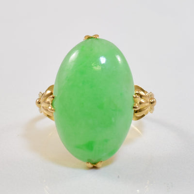 Jadeite Cocktail Ring | 9.80ct | SZ 3 |