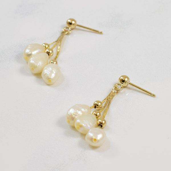 Baroque Pearl Drop Earrings | 5.00ctw |