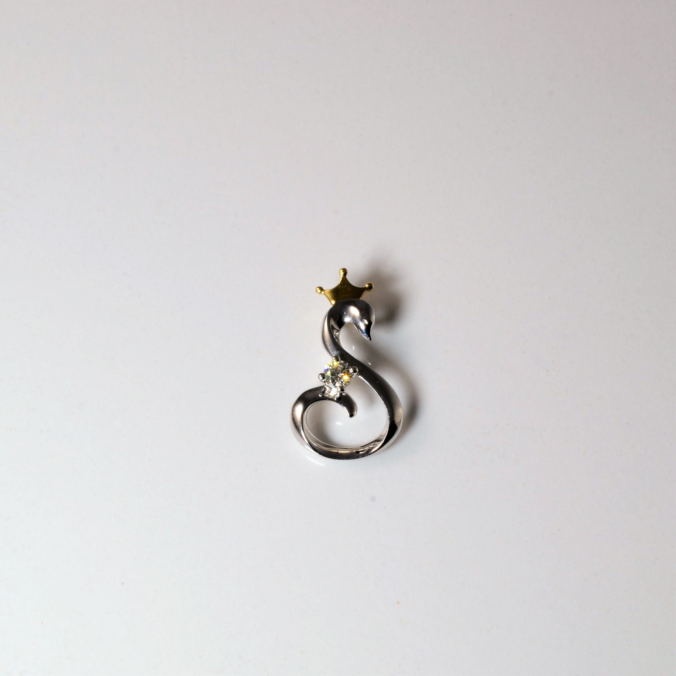 Disney' Diamond Swan Pendant | 0.075ctw |