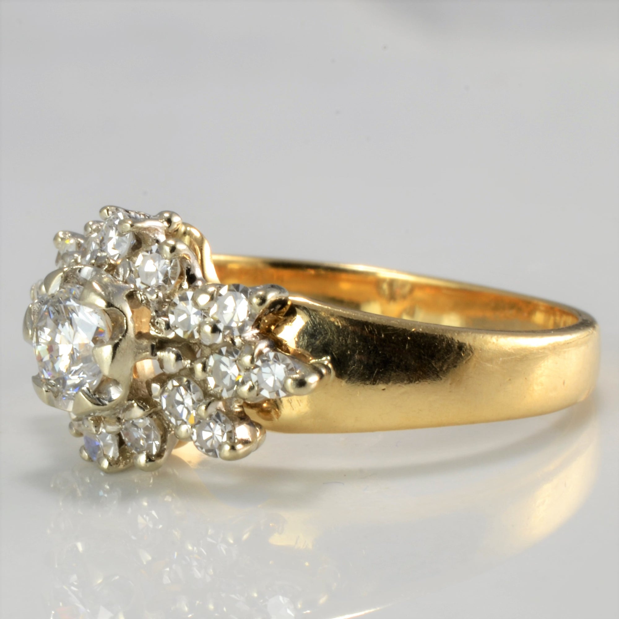 Cluster Diamond Engagement Ring | 0.52 ctw, SZ 5.75 |