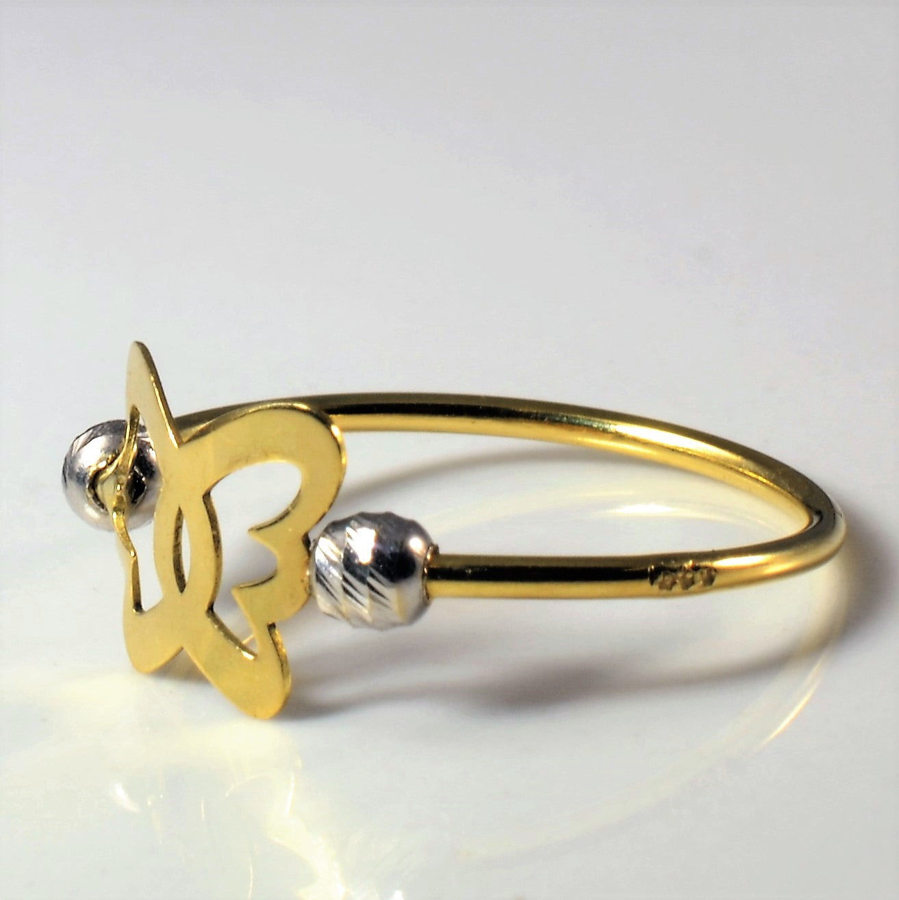 Two Tone Gold Butterfly Ring | SZ 5.75 |