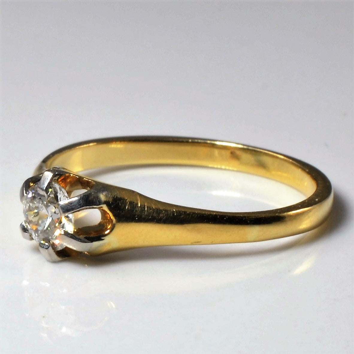 Old European Solitiare Diamond Ring | 0.28ct | SZ 6.75 |