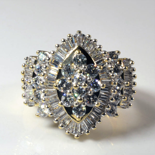 Marquise Cluster Diamond Ring | 1.10ctw | SZ 7 |