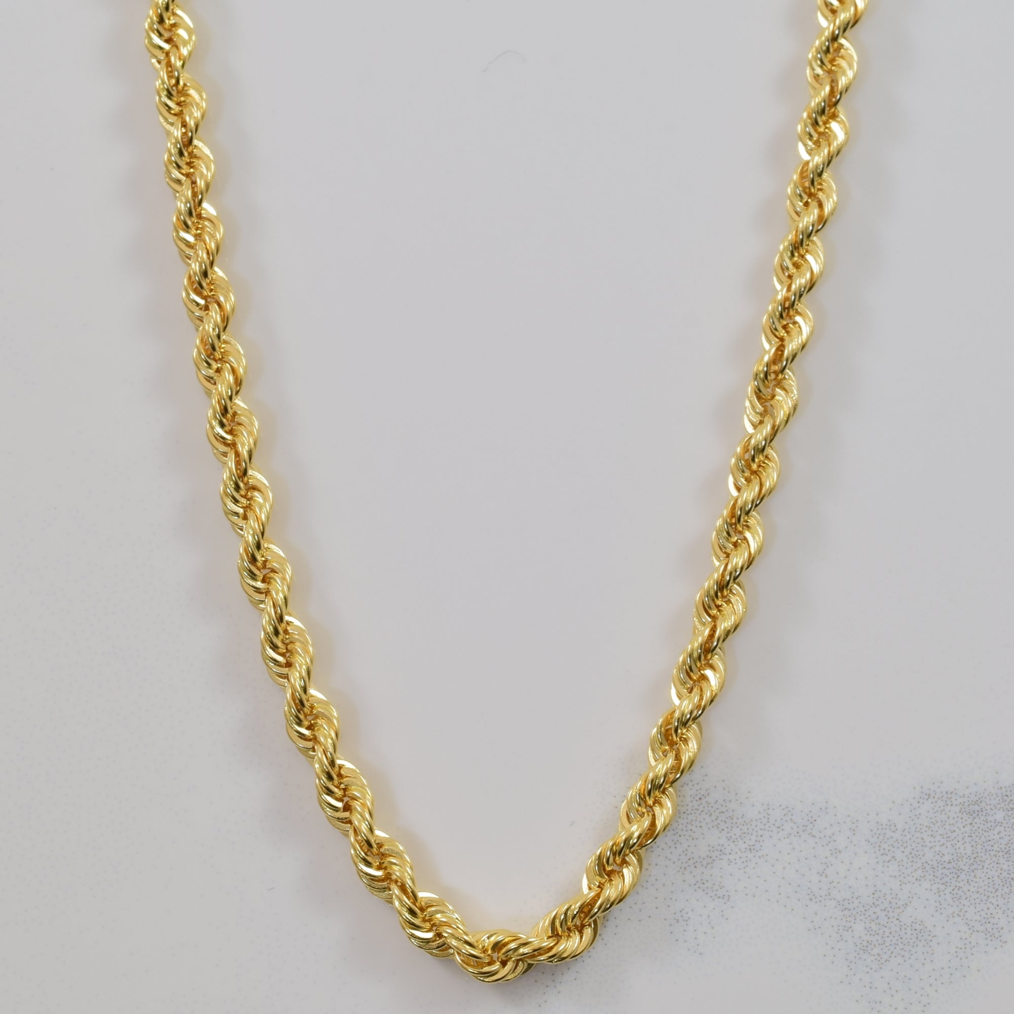 18k Yellow Gold French Rope Chain | 24.5