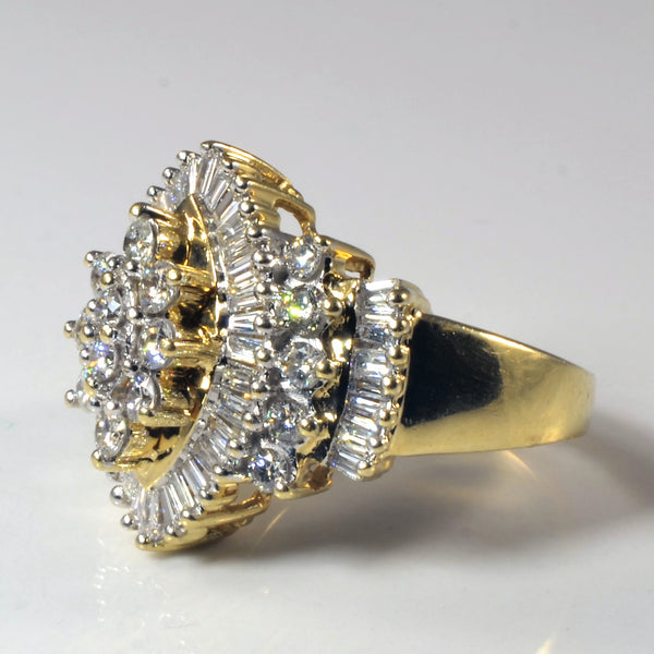 Marquise Cluster Diamond Ring | 1.10ctw | SZ 7 |