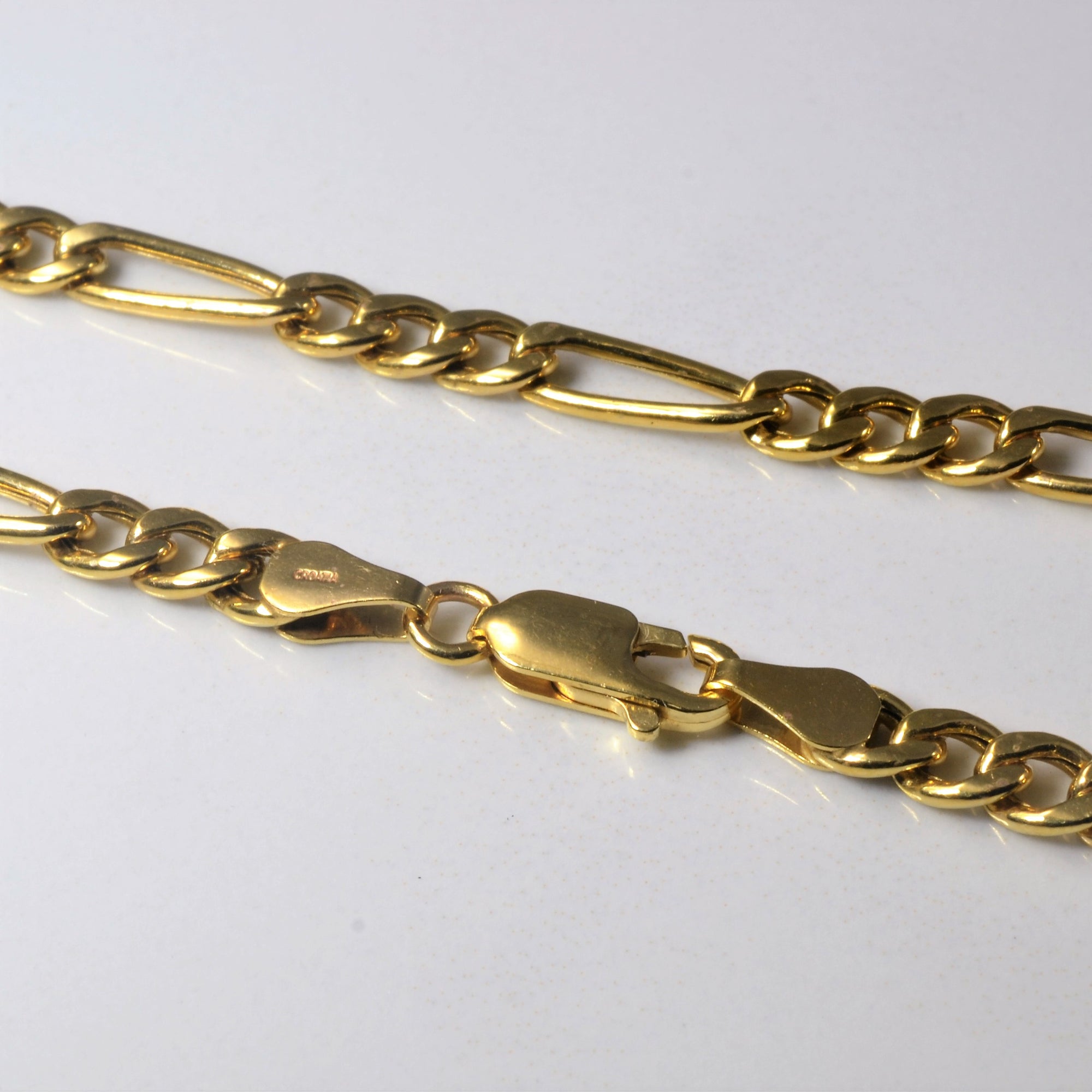 10k Yellow Gold Figaro Link Chain | 24