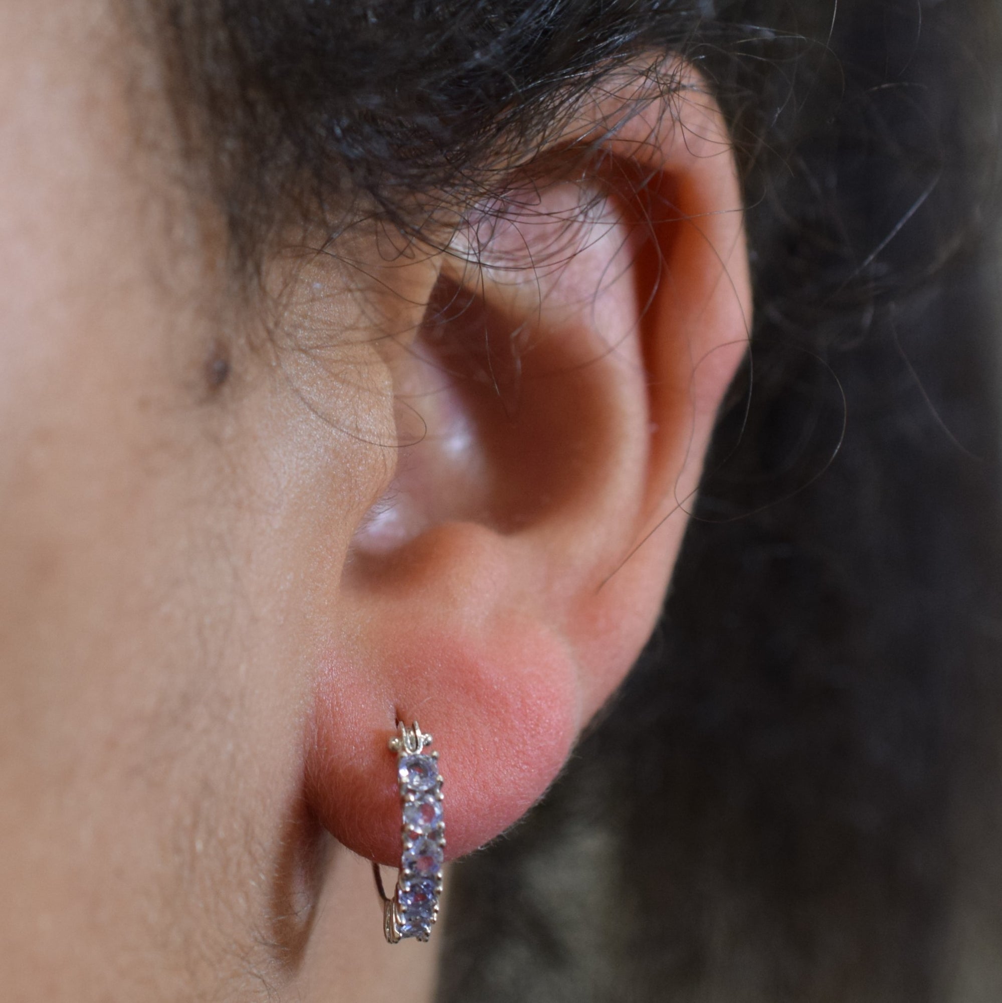 Tanzanite Hoop Earrings | 1.20ctw |