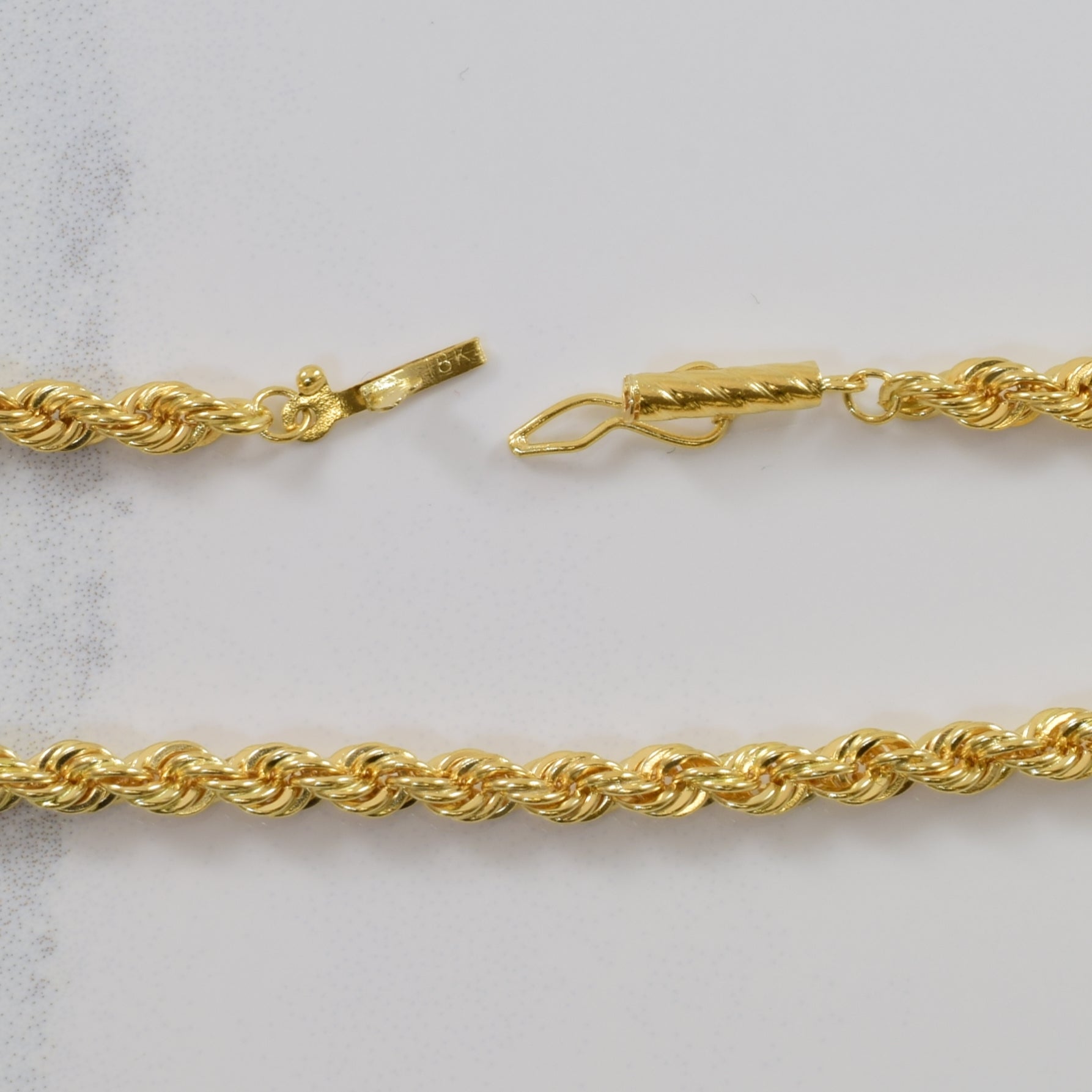 18k Yellow Gold French Rope Chain | 24.5