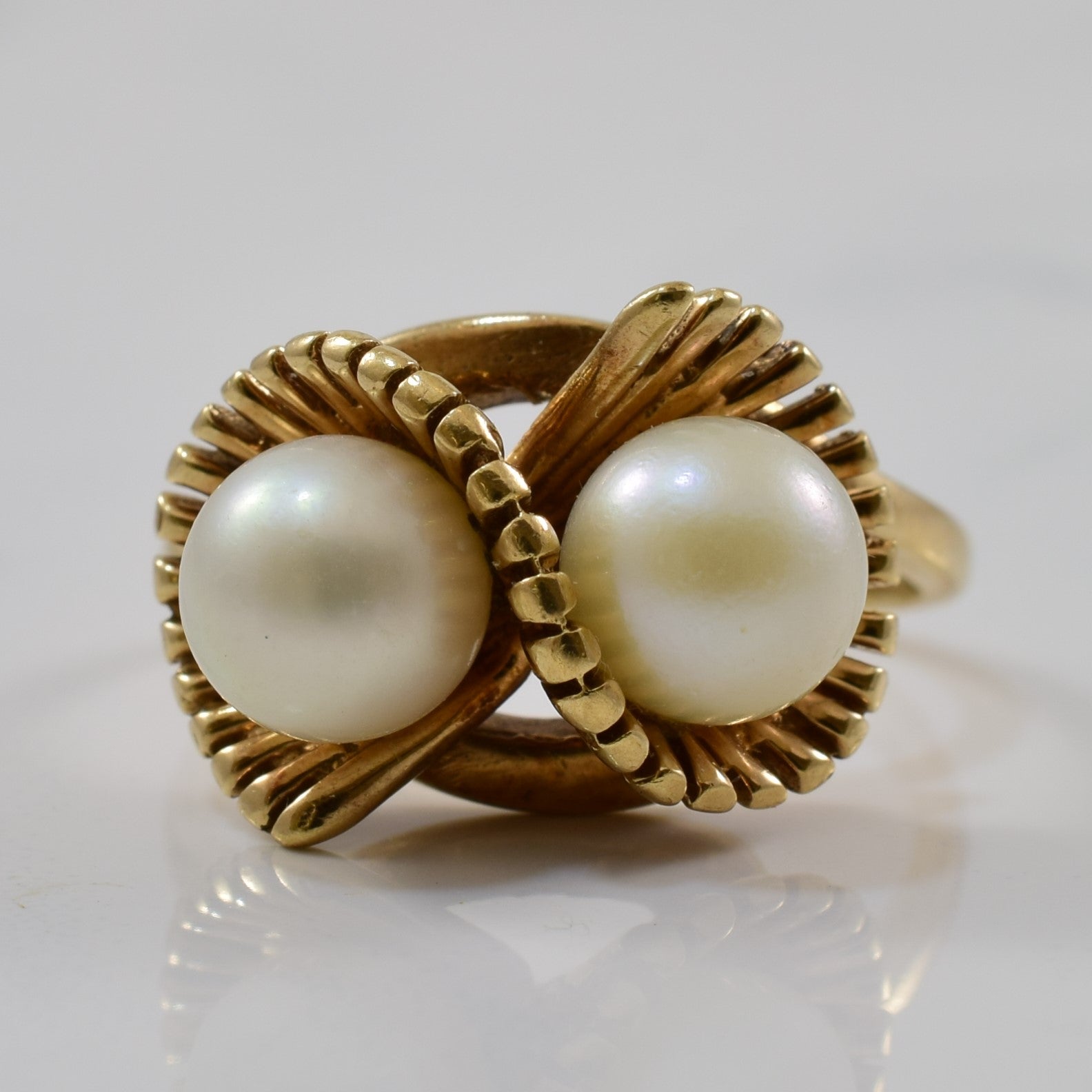 Pearl Infinity Ring | 3.80ctw | SZ 5.5 |