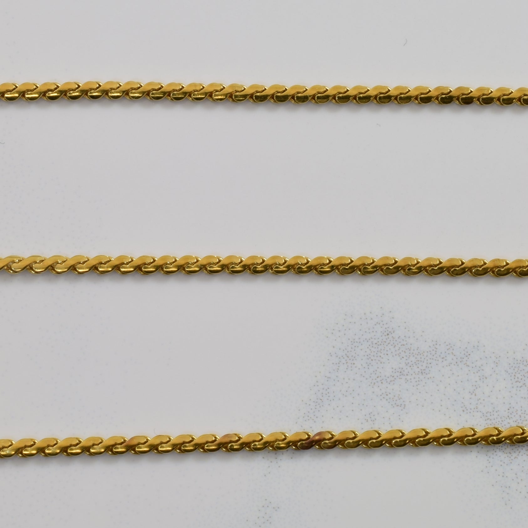 18k Yellow Gold Serpentine Chain | 25" |