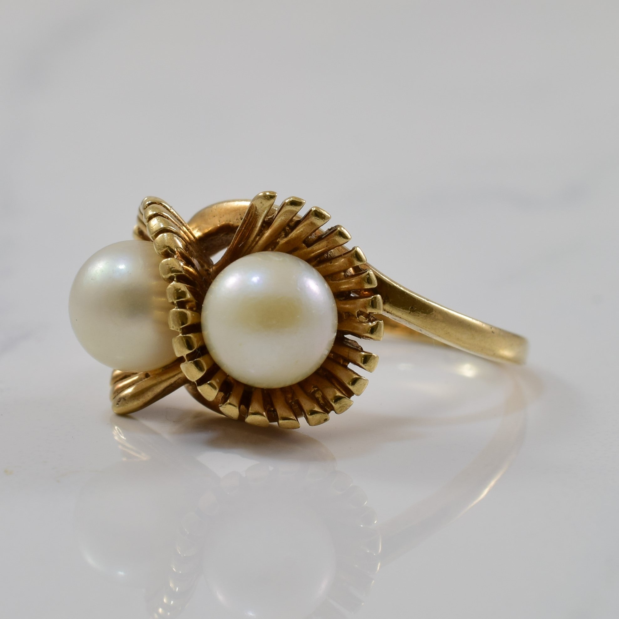 Pearl Infinity Ring | 3.80ctw | SZ 5.5 |
