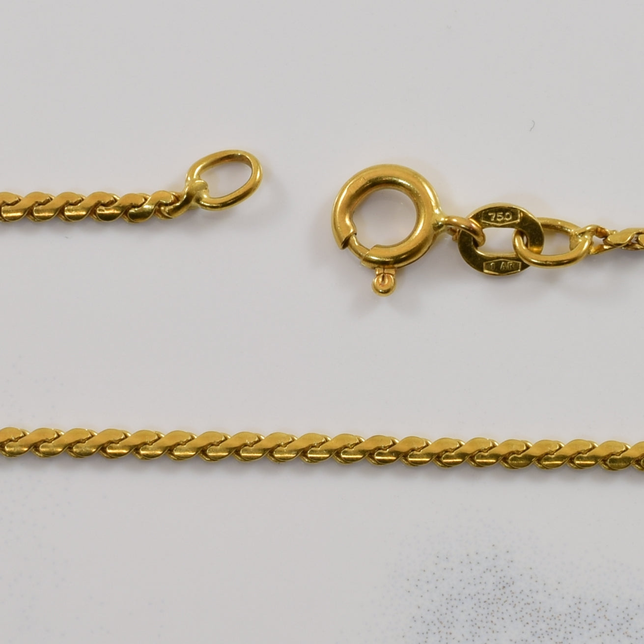 18k Yellow Gold Serpentine Chain | 25" |
