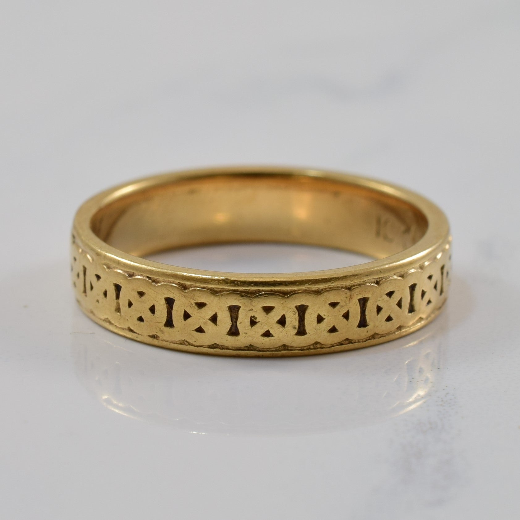Yellow Gold Celtic Knot Band | SZ 7 |
