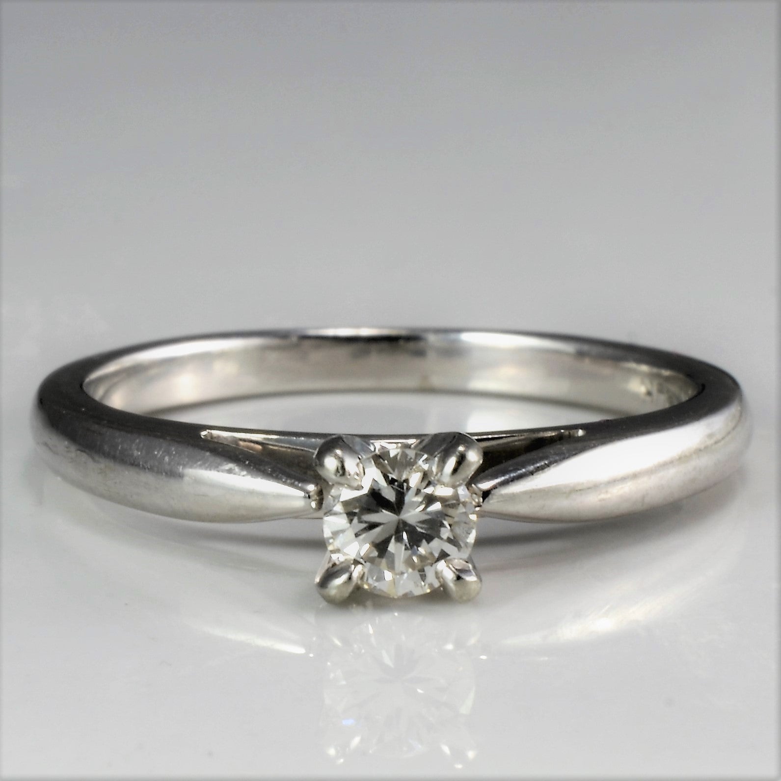Solitaire Diamond Promise Ring | 0.22 ct, SZ 6.75 |