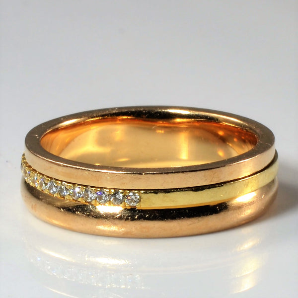 Pave Diamond Spinner Ring | 0.15ctw | SZ 6.75 |