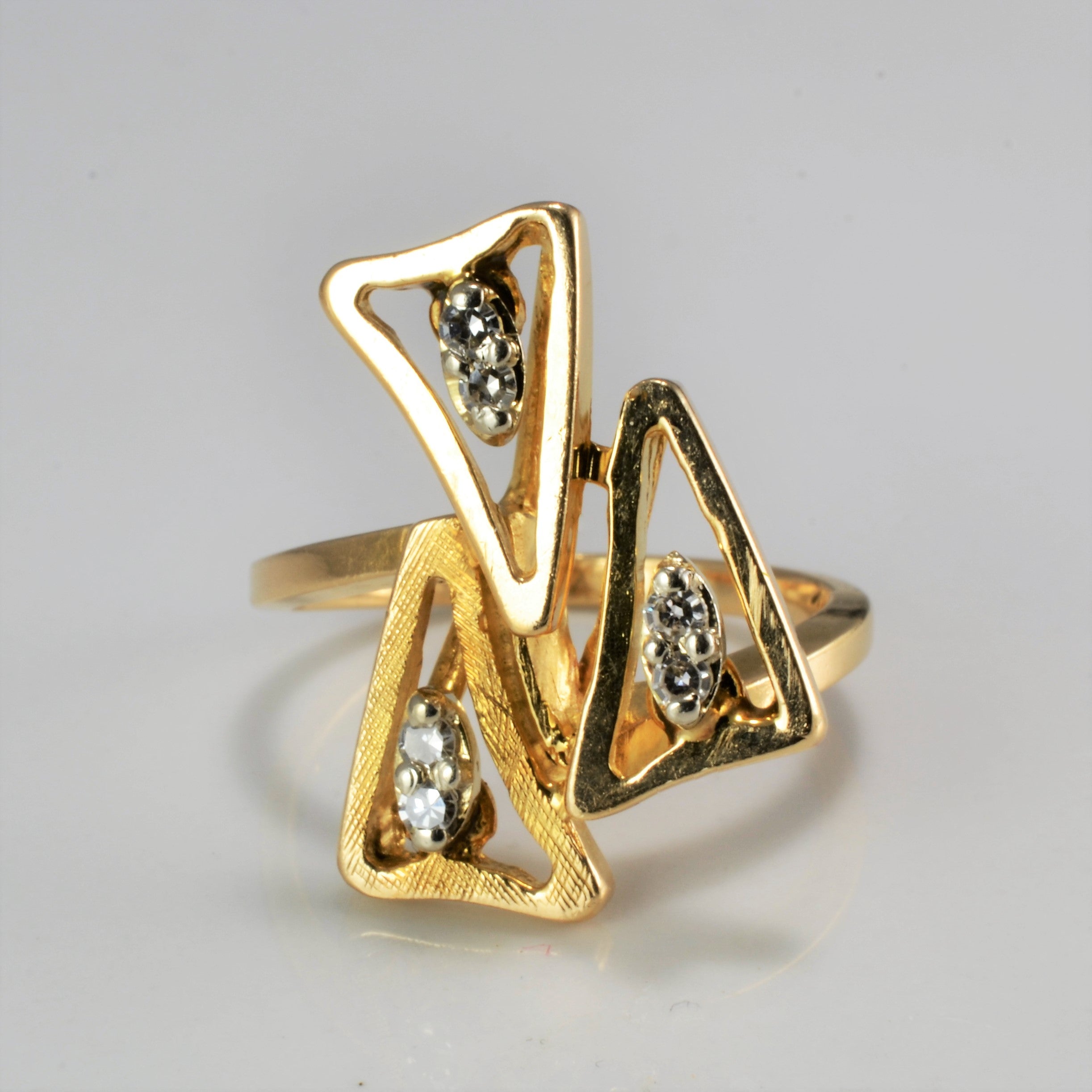 Textured Diamond Ring | 0.05 ctw, SZ 6.25 |