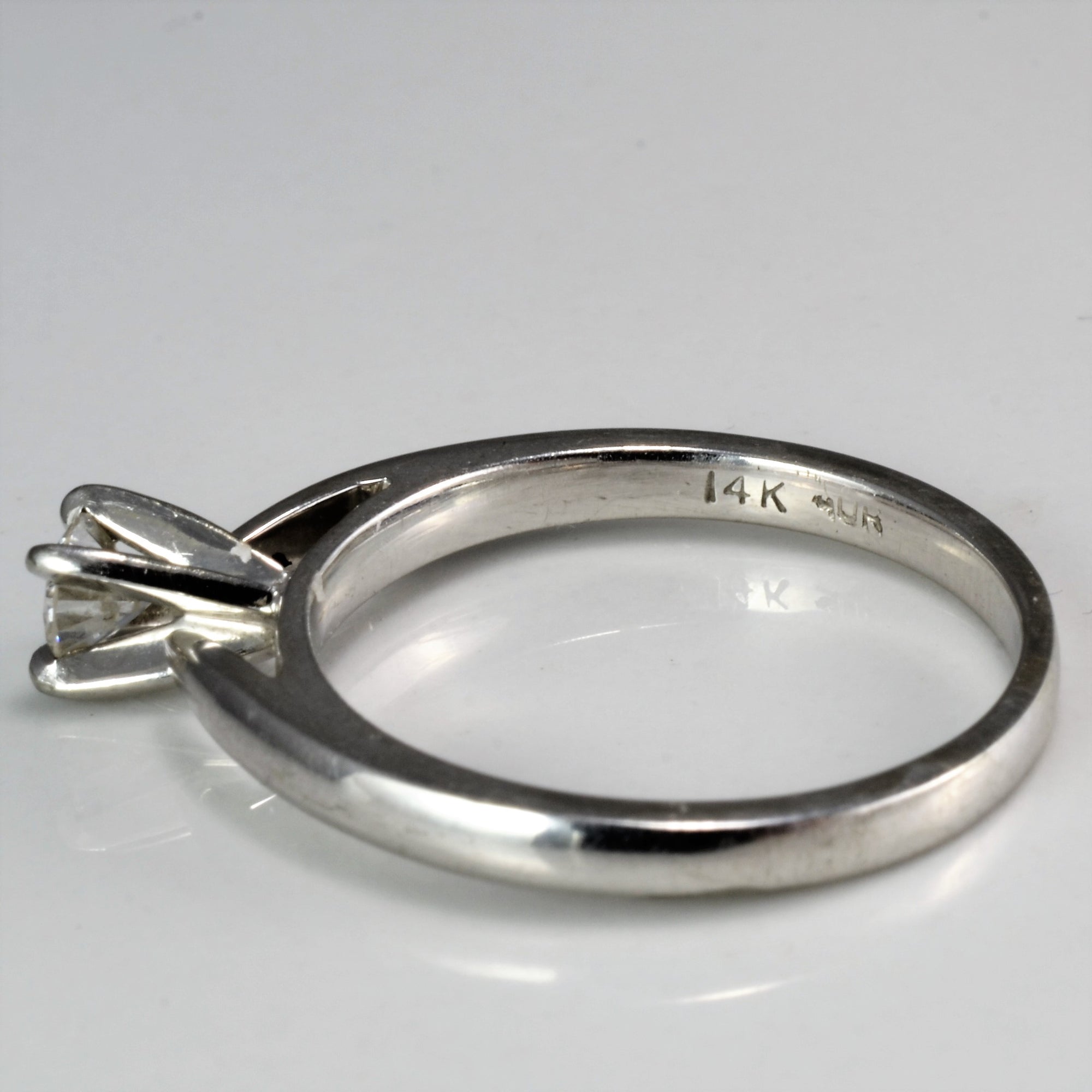 Solitaire Diamond Promise Ring | 0.22 ct, SZ 6.75 |
