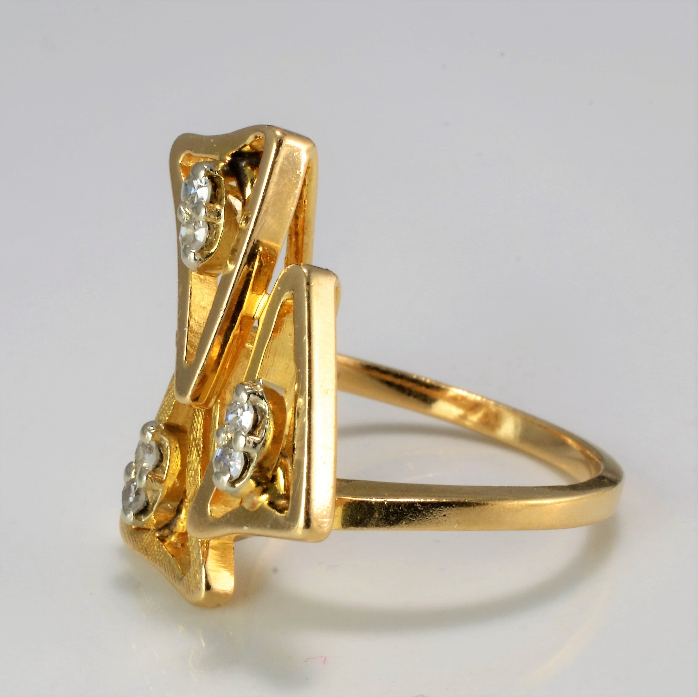 Textured Diamond Ring | 0.05 ctw, SZ 6.25 |