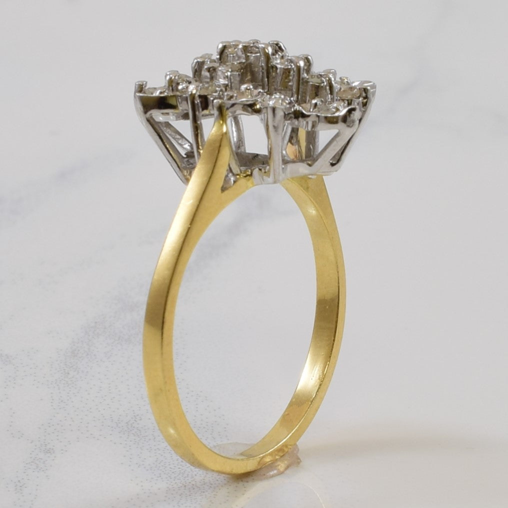 Cluster Diamond Cocktail Ring | 0.23ctw | SZ 6.25 |