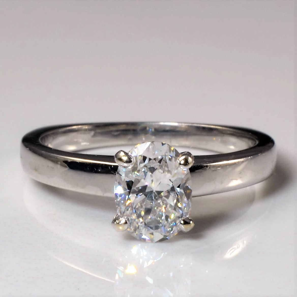 Solitaire Oval Diamond Engagement Ring | 1.20ct | SZ 7 | – 100 Ways