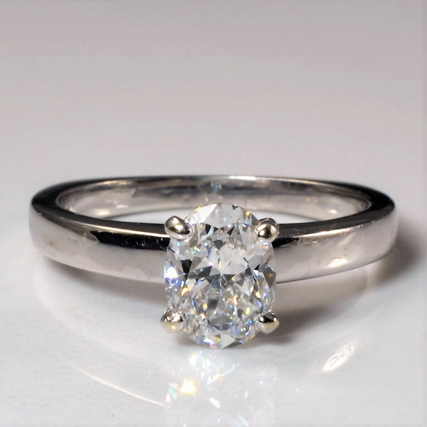 Solitaire Oval Diamond Engagement Ring | 1.20ct | SZ 7 |