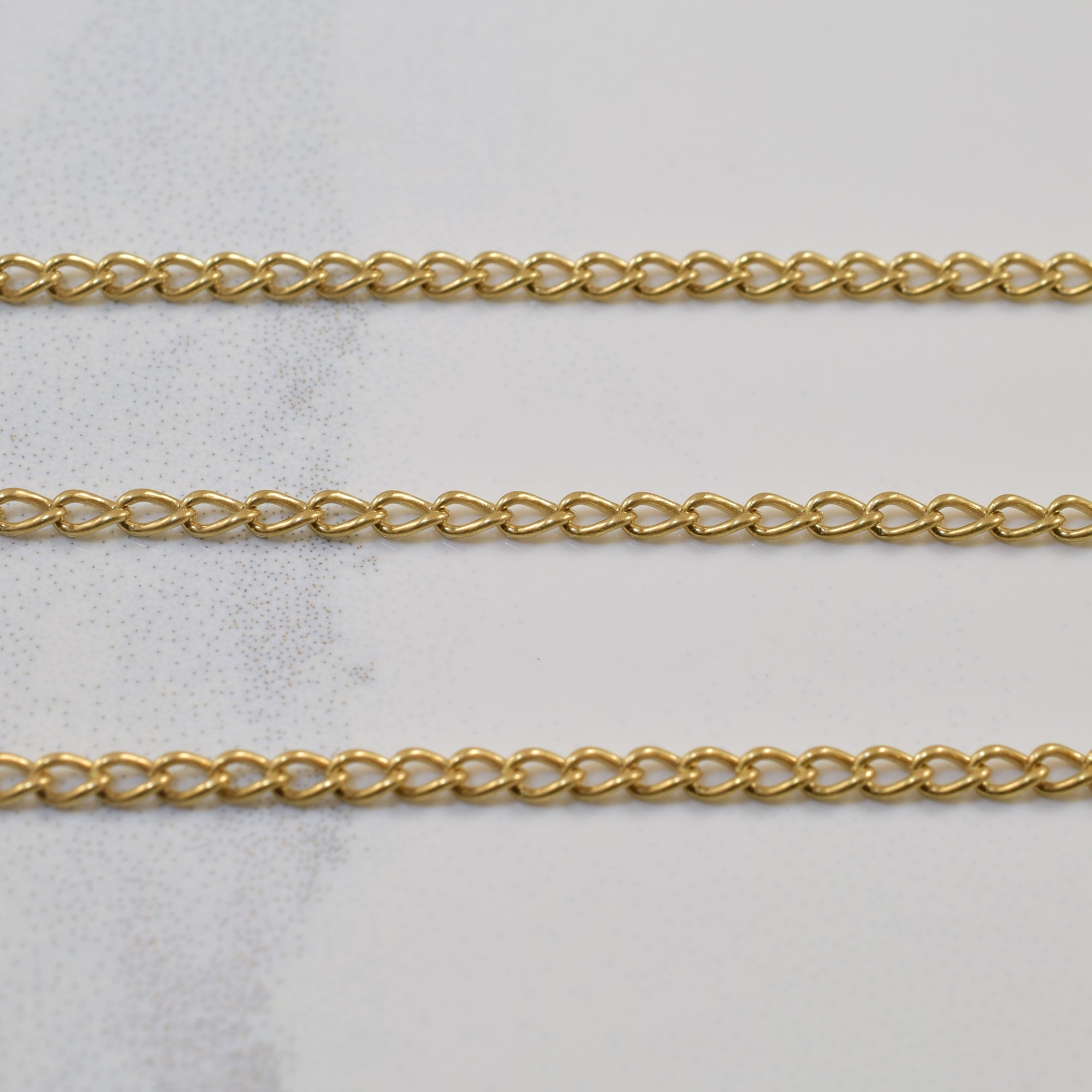 14k Yellow Gold Curb Chain | 24